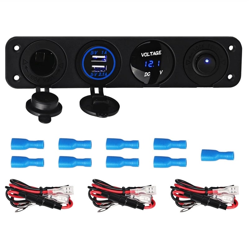 Wivplex Herorider Dual USB Car Charger Panel - Image 1