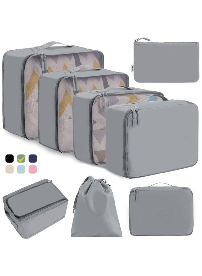 Soofam Packing Cubes, Luggage Packing, Travel Accessory Organizers, 8 Pack - Image 1