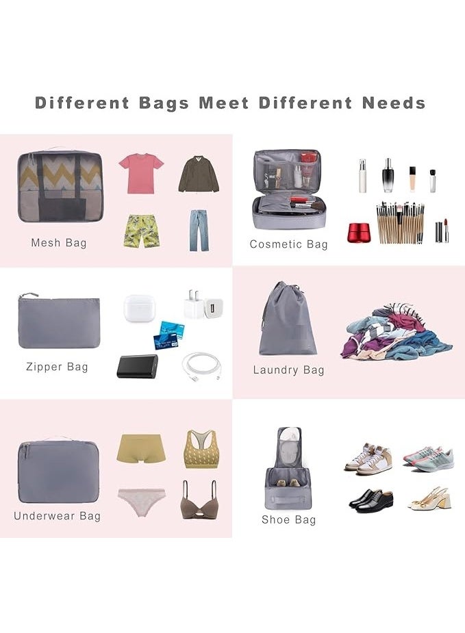 Soofam Packing Cubes, Luggage Packing, Travel Accessory Organizers, 8 Pack - Image 5