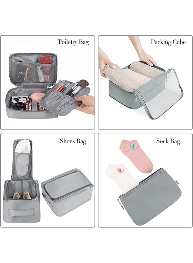 Soofam Packing Cubes, Luggage Packing, Travel Accessory Organizers, 8 Pack - Image 3