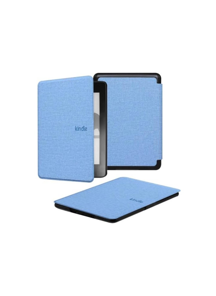 Ecosystem Premium Pu leather Case With Hand for Kindle Paperwhite 11th Generation and Kindle Paperwhite Signature Edition (6.8 inch, 2021 Release) - Cover with Auto Wake/Sleep (Sky Blue)
