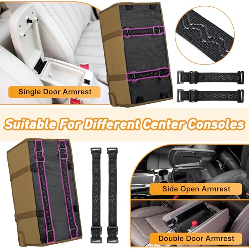NECKORY Portable Dog Car Seat for Small Dogs - Adjustable Safety Leash, Washable Cushion & Storage Pocket - Pet Booster Seat for Car Travel- Khaki - Image 4