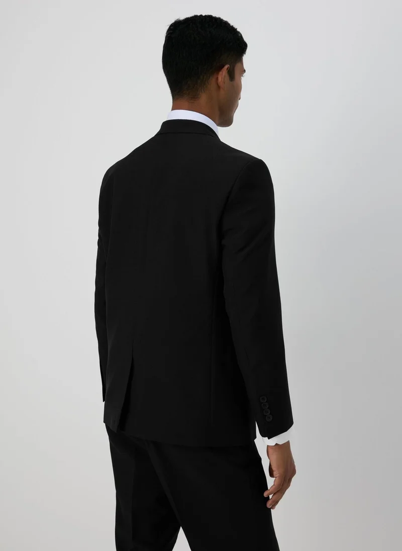 Matalan Taylor & Wright Panama Black Tailored Fit Suit Jacket