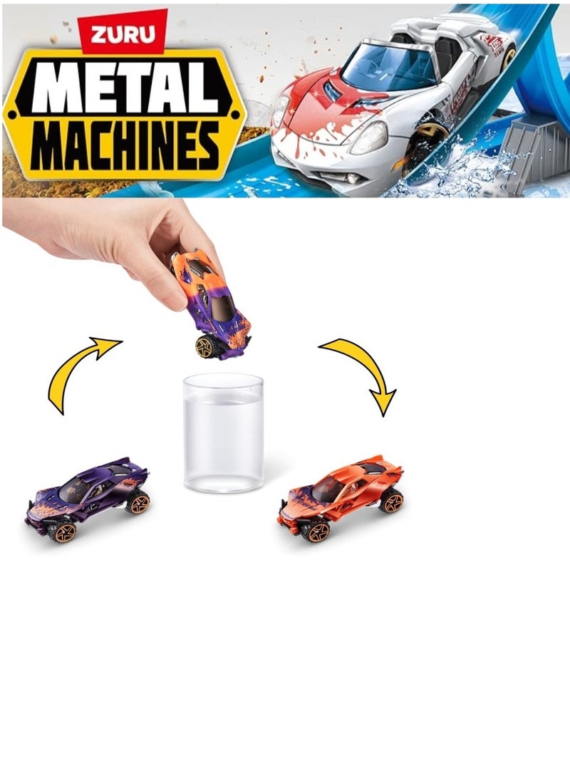METAL MACHINES COLOR CHANGE Mini Racing Car Toy 1/64 - Pack of 3 - S4(Color/Style May Vary)