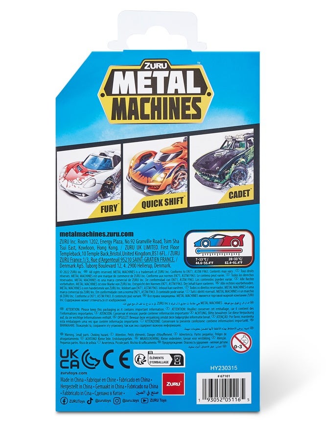 METAL MACHINES COLOR CHANGE Mini Racing Car Toy 1/64 - Pack of 3 - S4(Color/Style May Vary)