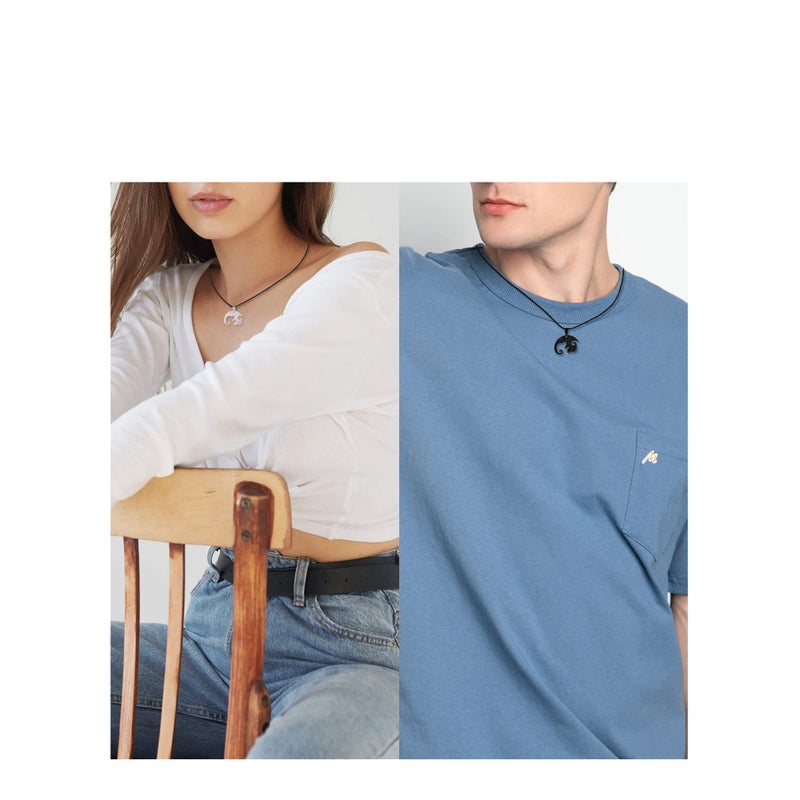 Zikra Dog Yin Yang Necklaces for Women Men Girls, Stainless Steel Matching Couples Puzzle Pet Dog BFF Necklaces for 2, Funny Dog Lovers Gifts - Image 3