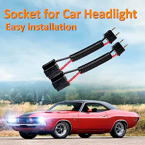 RoadandLord 3 prong to 2 prong Wiring Harness Headlight, 3pin Harness Female to 2PIN male Wire Harness Socket,Headlight Adapter Converter Kit For H4651,H4601 Plug and Play for Chevrolet Chevelle,Impala,El Caminos - Image 4