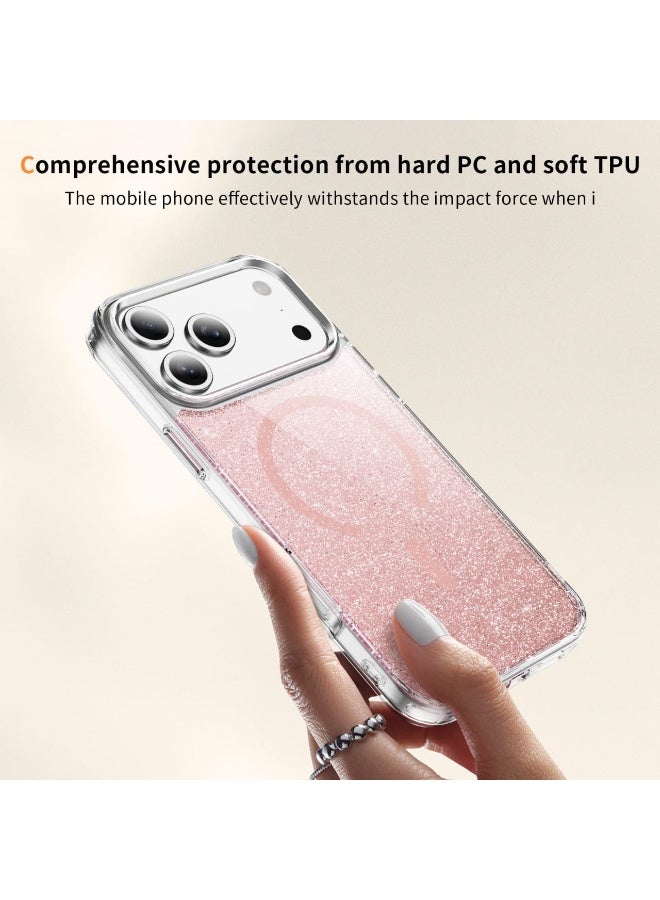 Crystal Magnetic Ring Case Compatible with iPhone 16 Pro Max - Image 3