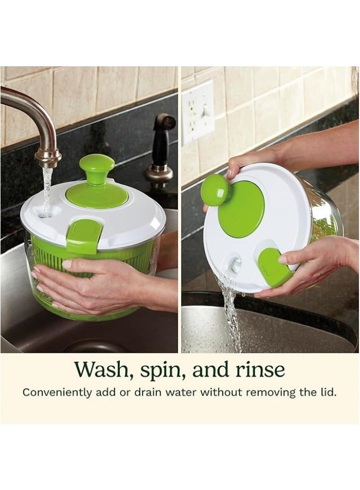Salad Spinner- Wash, Spin  Dry Salad Greens, Fruits  Vegetables - Image 3