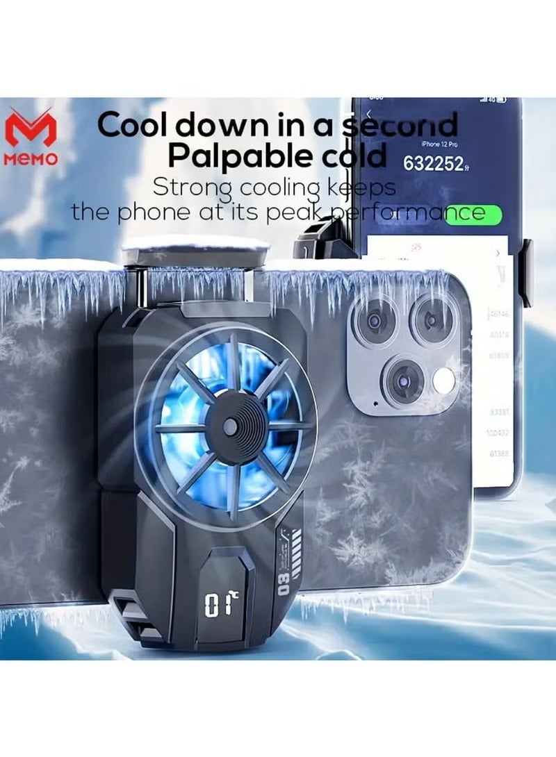 Memo Mobile Cooling Fan LED Screen Temperature DL-A3  - Image 3