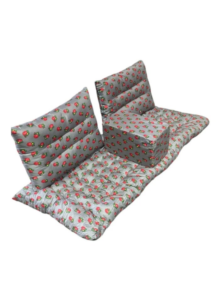 SMART HOME 4 in 1 Luxury Floor Seating Set - Heritage Arabic Majlis, Floor Sofa Set, Furniture for Majlis and Lounges - Image 2