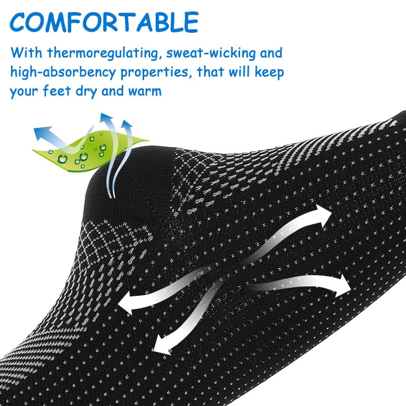 Ankle Brace Support Sleeve Compression Wrap 4pcs Set Black White L XL for Injury Stability Sports - Image 4