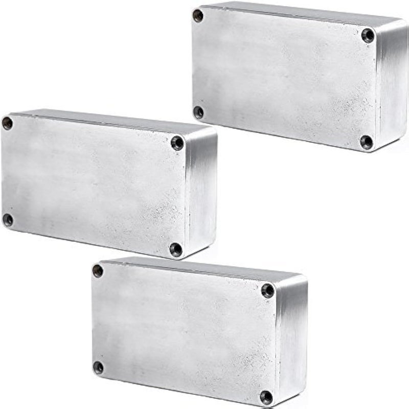 ESUPPORT 1590B 115x65x35mm Aluminum Metal Stomp Box Case Enclosure Guitar Effect Pedal Pack of 3 - Image 1