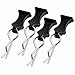 Hobbyfire 4Pack Universal RC Body Clips with Tabs Metal Handled Clips for 112 110 18 RC Cars and Trucks Heavy Duty Body Mounting Clips Shell Replacement Black - Image 3