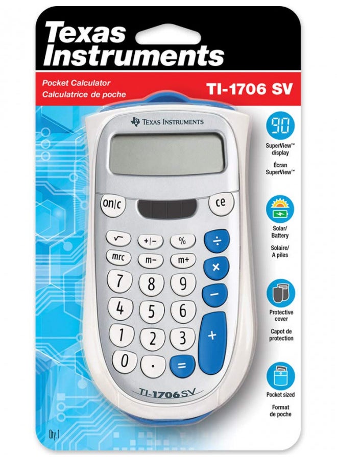 TEXAS INSTRUMENTS Texas Instruments TI-1706 SV Standard Function Calculator  - Image 2