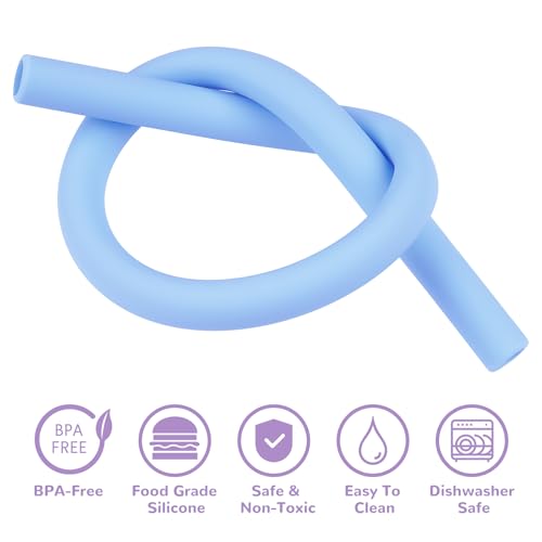 Tomorotec 15PCS Reusable Silicone Drinking Straws w/ 2 Brushes, Fit for Stanley Tumbler 40oz 30oz 20oz, 12" Long Customizable for Various Drinkware, Dishwasher Safe, BPA-Free, Safe for Teeth (Macaron) - Image 4
