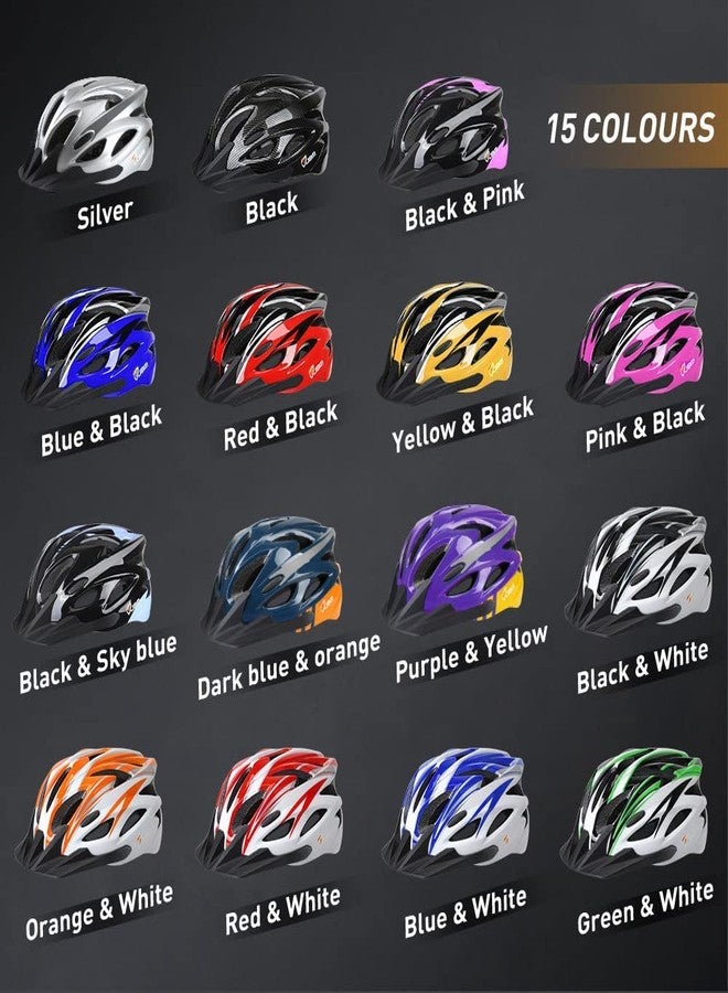 JBM Bike Helmet, Bicycle Helmet for Men and Women, Bike Helmet for Adult Cycling Helmet with Visor - Image 2