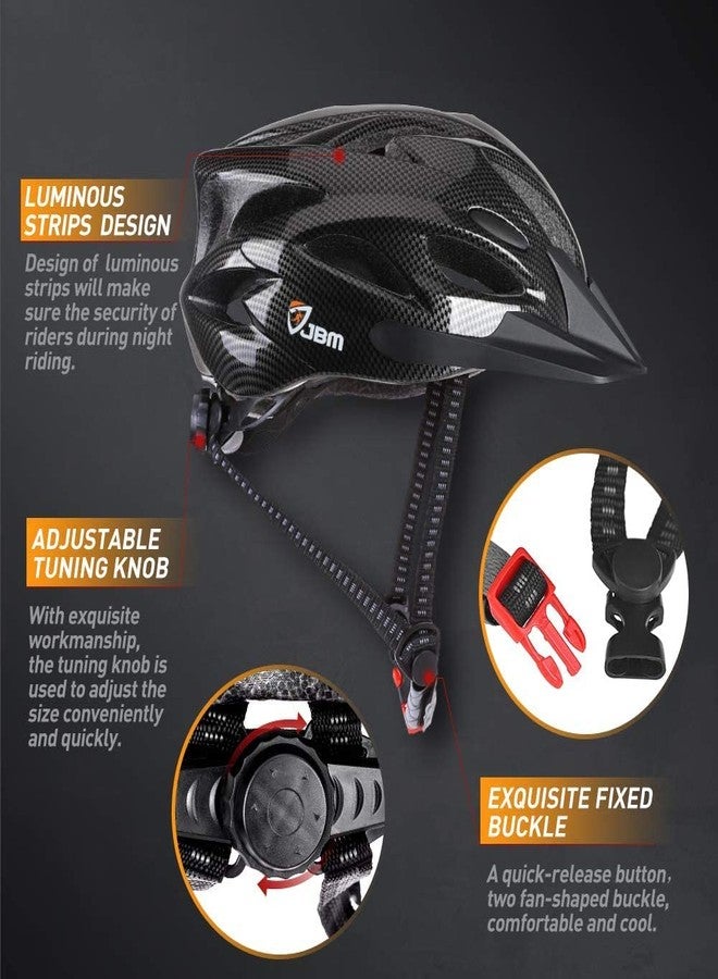 JBM Bike Helmet, Bicycle Helmet for Men and Women, Bike Helmet for Adult Cycling Helmet with Visor - Image 4