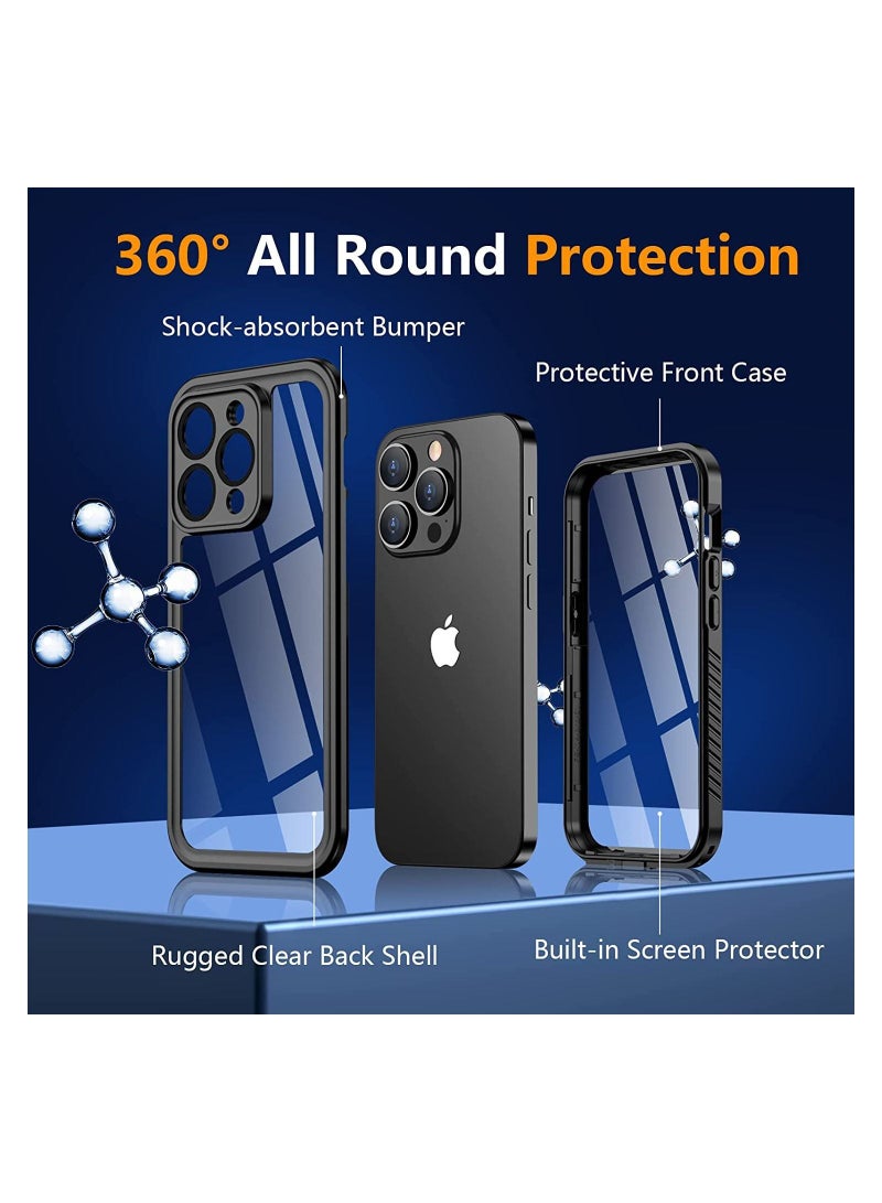 iPhone 14 Pro Max Case Waterproof Phone with Built in Screen Protector 360°Full Body Protection 12 FT Military Grade Rugged for - Image 2