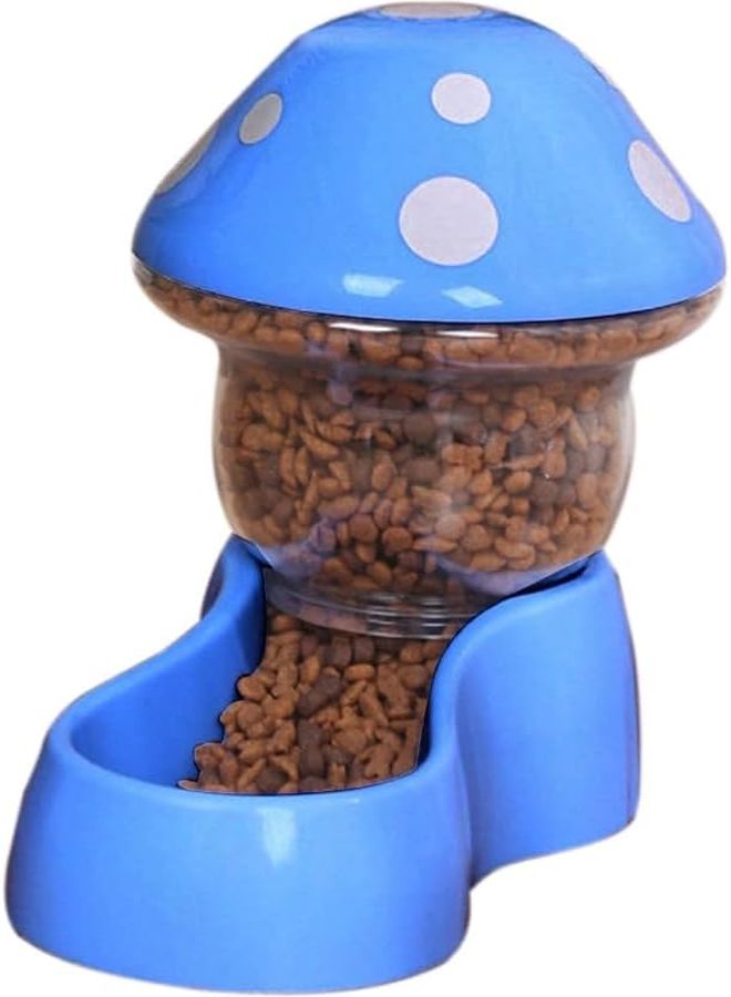Automatic Pet Water Dispenser and Food Bowl Blue Storage Container for Cats - Image 1