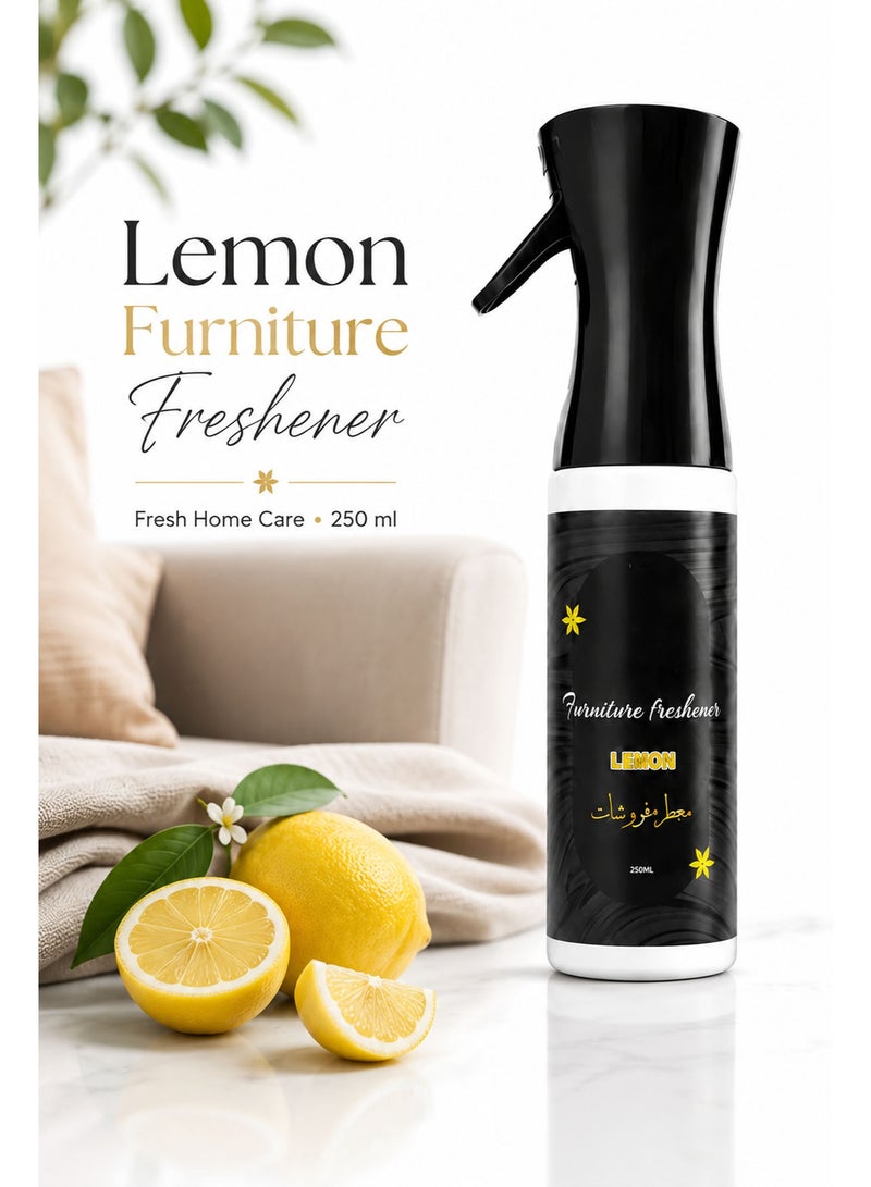 بخاخ معطر الأثاث برائحة الليمون 250 مل – مزيل روائح للأقمشة والمفروشات للأرائك والستائر والسجاد والمراتب وأثاث المنزل - Image 5