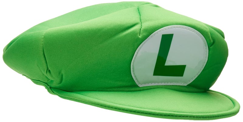 Disguise mens Super Mario Bros. Luigi Adult Hat & Mustache One Size costume accessory sets, Green/White/Brown, Standard US - Image 2