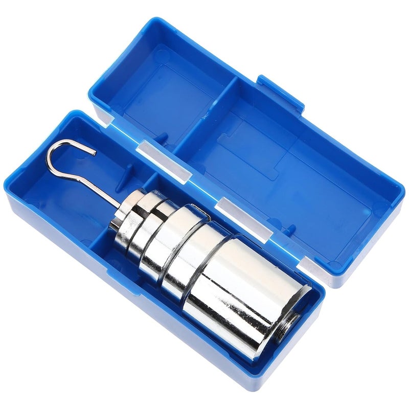 Metal Slotted Weights Set with Hanger for Physics Lab Balance Testing Classroom - Image 1
