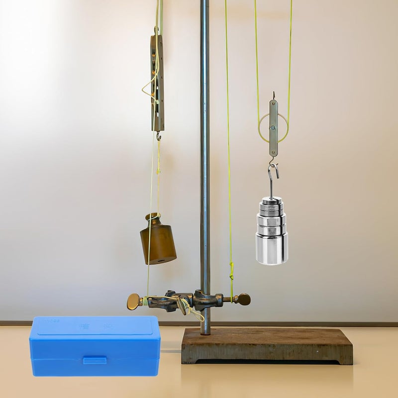 Metal Slotted Weights Set with Hanger for Physics Lab Balance Testing Classroom - Image 5