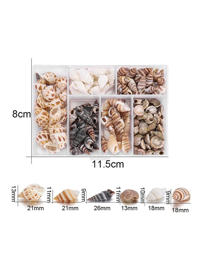 Ocean 100 PCS Open Back Natural Spiral Shell Beads, Spiral Conch Shells Charms, Beach Seashells Beads, Suitable For DIY Craft Jewelry Making, Home Or Wedding Decoration  - Image 3