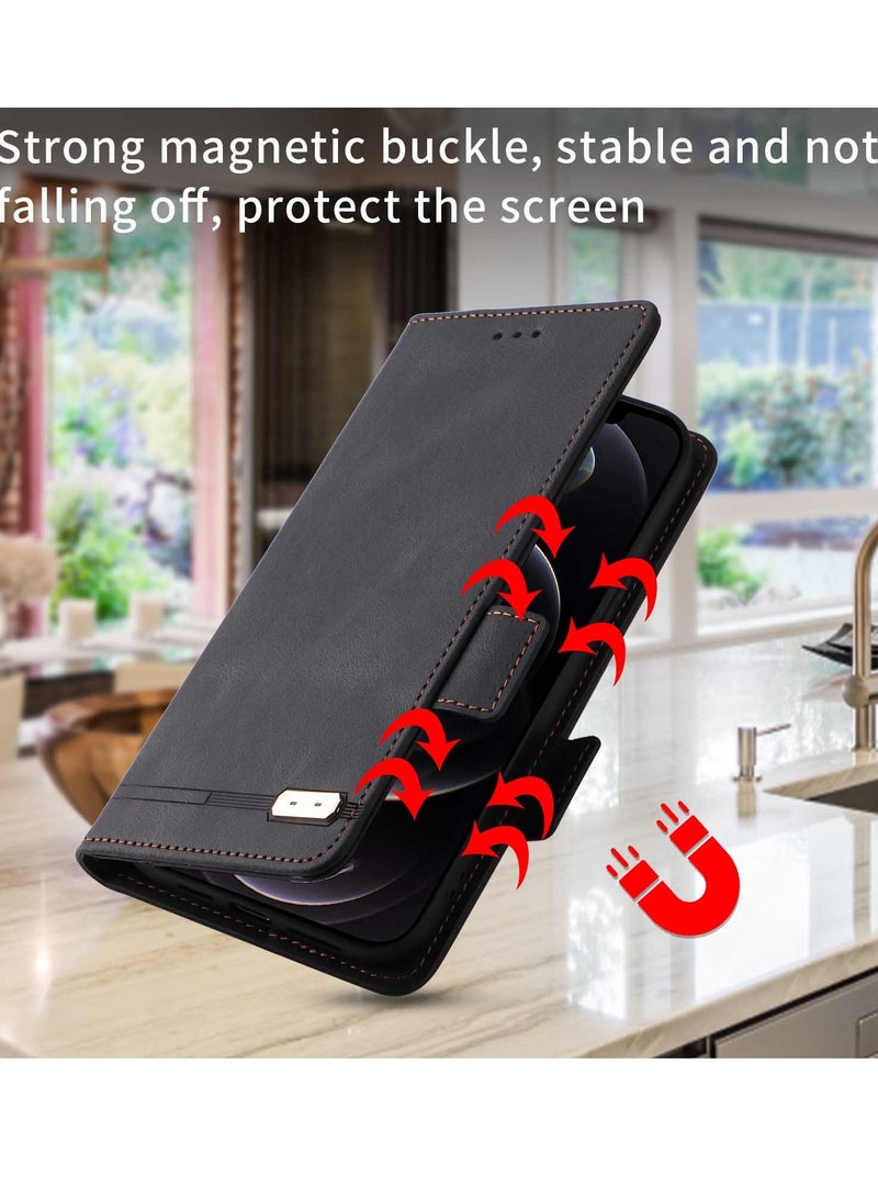 Gerenic Phone Filp Case, Compatible with  iPhone 15/15Plus/15Pro/15Pro Max Case, PU Leather Flip Folio Case with Card Holders, Shockproof TPU Inner Shell Phone Cover, Magnetic Closure Protection Case Nonmetal  - Image 5