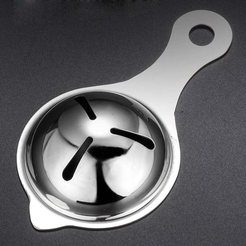 SIYANSHU Egg SeparatorStainless Steel Egg Yolk White Separator Divider Egg Strainer Egg Sieve Egg Fliter Extractor Cooking Baking Tools Dishwasher Safe Chef Kitchen Gadgets Pack of2 - Image 3
