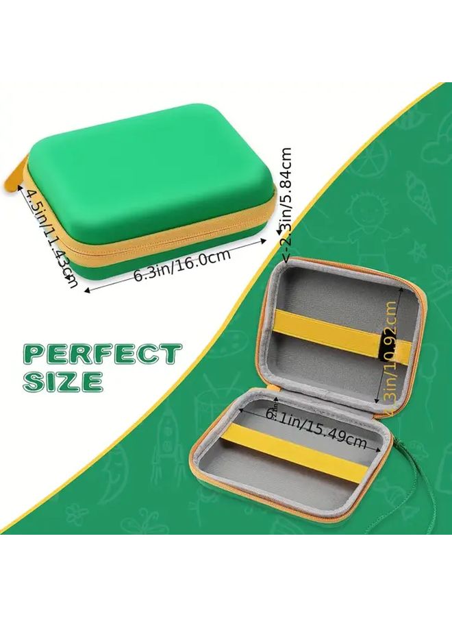 Orange Hard Shell Card Organizer Case Durable PU Material 300 Card Capacity Flip Top Closure - Image 3