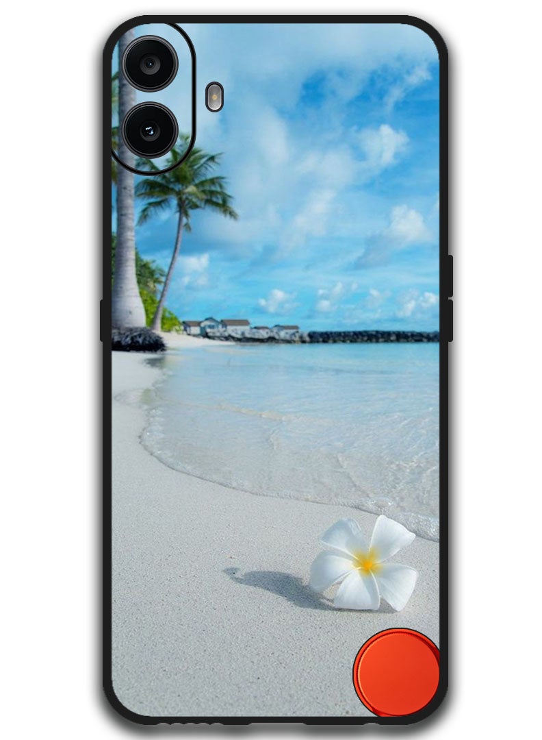 Theodor Protective Case Anti Scratch Shock Proof Bumper Cover For Nothing CMF Phone 1 Flower on the beach - Image 1