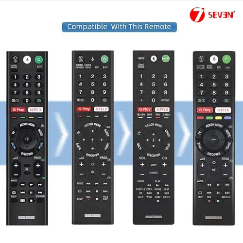7-Seven 7 SEVEN® Compatible with Sony TV Remote Control Model RMF-TX200P with Bluetooth Voice Command Suitable for 4K Smart LED UHD OLED QLED Android Bravia Television - Pairing Must ! - Image 5