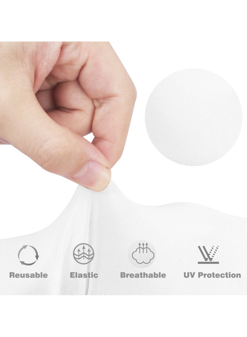 SUNSAR 2 Pairs Anti UV Gloves UV Shield Gloves for Gel Manicure,Protect Hands from UV Light Lamp Dryer(Black+White) - Image 3