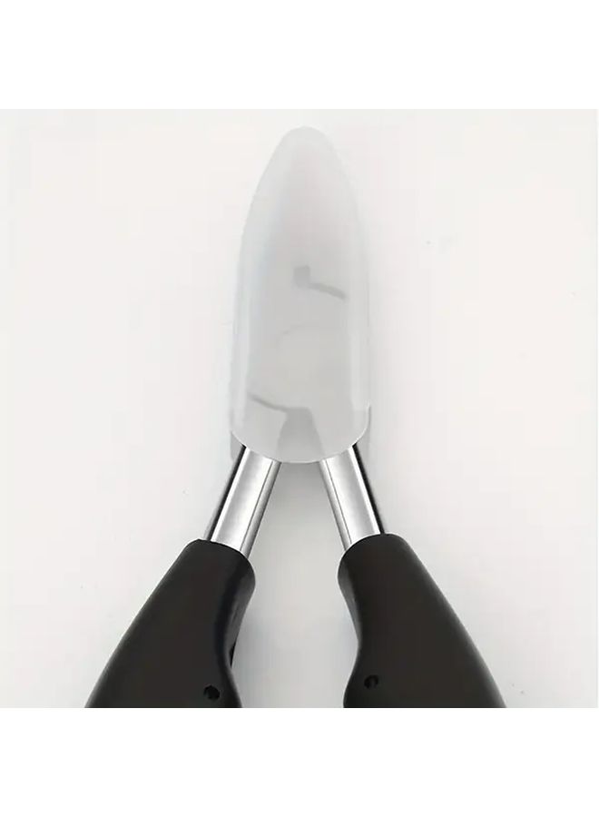 Professional Stainless Steel Nail Clippers For Thick And Ingrown Toenails Black 2 Pcs With Nail File - Image 5