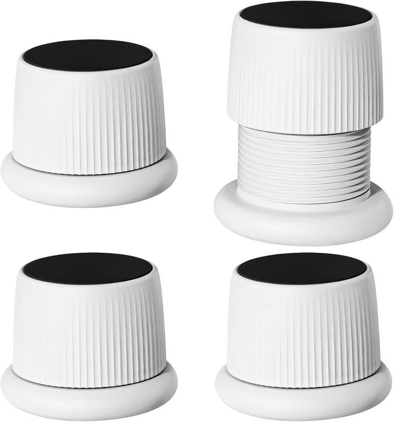 4 Pcs Furniture Risers, Adjustable Bed and Desk Elevators, 1.57-2.48 Height Range with Anti-Slip Design - Image 1