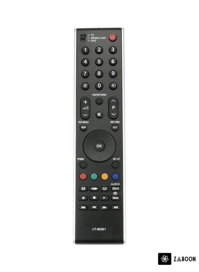 Zaboon Remote Control For Toshiba LCD, LED, Smart TV Black