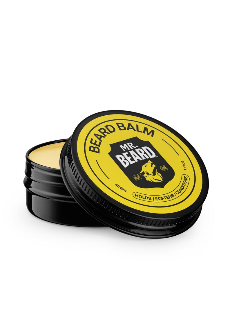 Mr.Beard Complete Beard Care Kit Brush + Balm + Lumberjack Oil for Men - Image 3