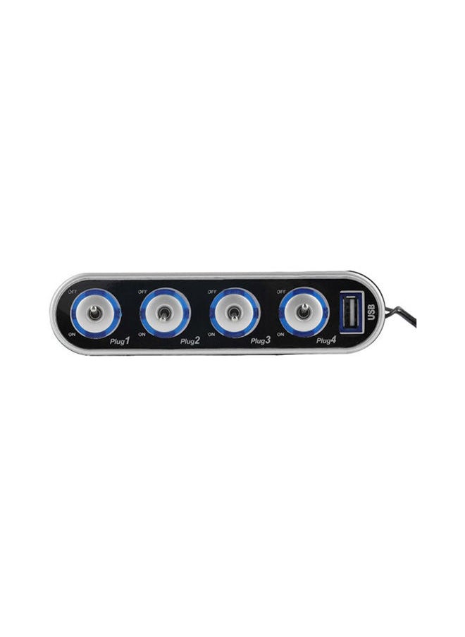 NIBEMINENT 4-Port Multi Socket Car Cigarette Lighter And DC Charger  - Image 3
