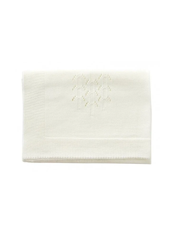 by ASTRUP Knitted Blanket - Cream