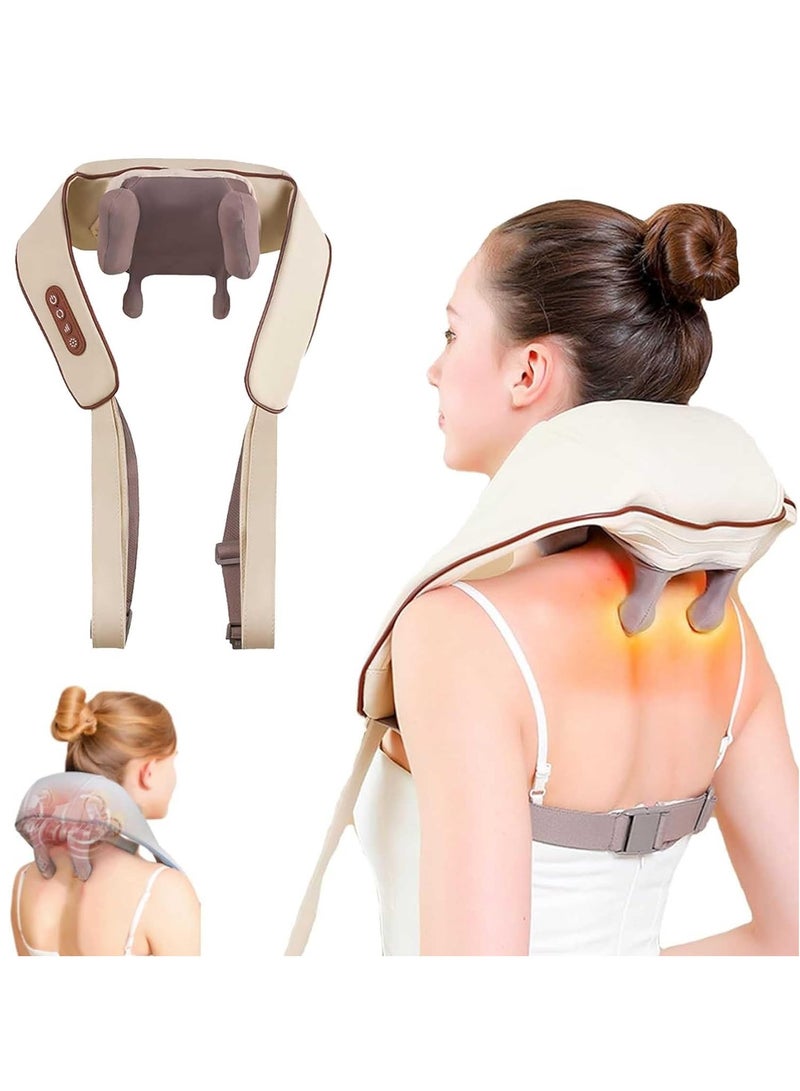 DubaiGallery Massage for Neck and Shoulder with Heat Shiatsu Neck and Back Massagers Electric Shoulder Massagers with Heat 5D Kneading Deep Tissue Massage Super Large Massage Head - Image 1