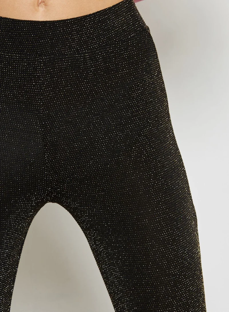 Miss Selfridge High Waist Glitter Leggings