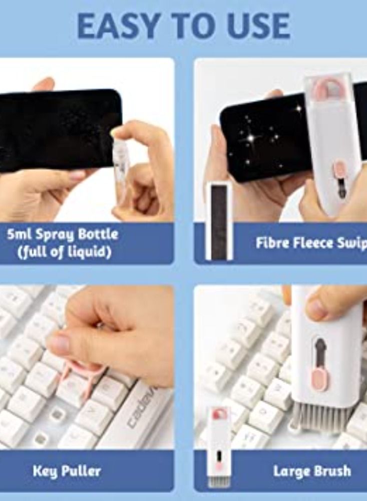 Dream Zone Upgrade Multifunctional 7 in 1 Electronic Cleaner Kit to Provide Superior Cleaning Performance for Your Mac iPad iPhone Computer and Airpods Charging Box Effectively Clean Your Electronics - Image 4