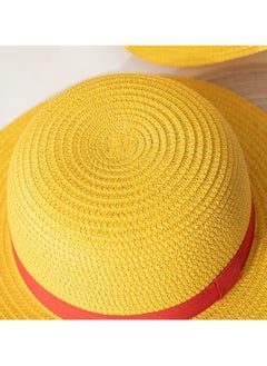 onepiece Luffy Anime Cartoon Straw Hat Summer Accessories Hats Sun Protection Cosplay Hat For Women Men One Piece Anime Inspired Head Size 55cm  - Image 5
