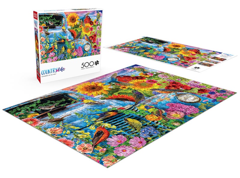 Buffalo Games - Country Life - Songbirds on The Farm - 500 Piece Jigsaw Puzzle - Image 4