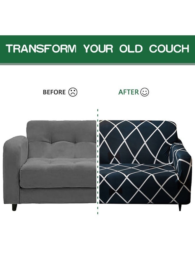 غولف تريند طقم أغطية كنب عصري مكون من 3 مقاعد مع غطاء وسادة واحد - غطاء أريكة عصري 3 مقاعد مع غطاء وسادة واحد - غطاء انزلاق فائق التمدد مصمم بشكل رائع لأريكة على شكل حرف I (بطول 190-235 سم)، واقي أثاث مانع للانزلاق، غطاء أريكة وأريكة قابل للغسل في الغسالة - Image 5