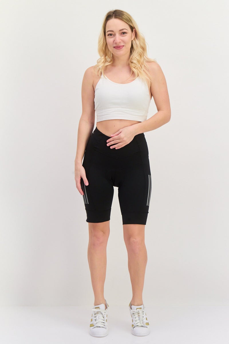 Adidas شورتات دراجات رياضية نسائية، سوداء - Image 4