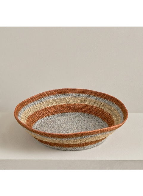 Noir Sea Grass Storage Basket 35 x 10 x 35 cm