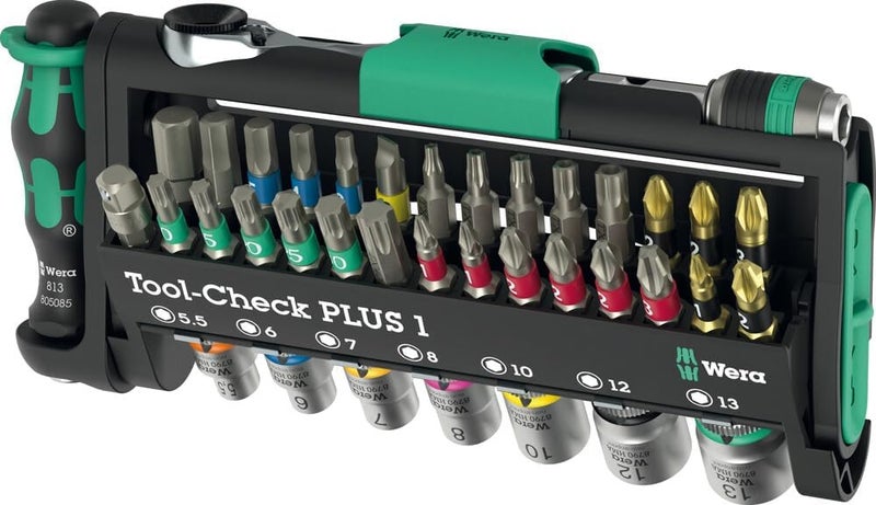 Wera Tool-Check PLUS 1, 39-Piece Ultra-Compact Tool Set - Image 1